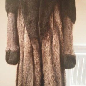Raccoon and fox fur coat.